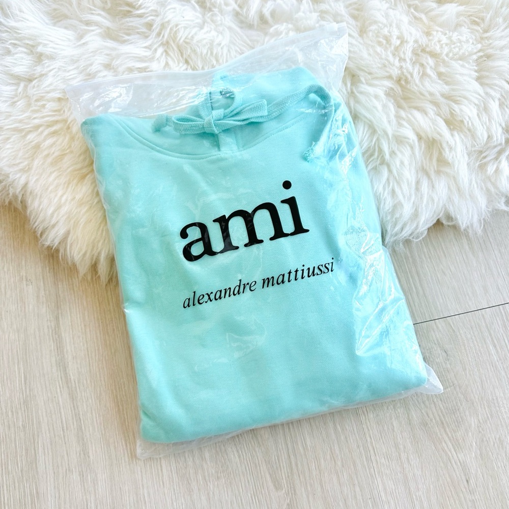 AMI Tiffany Blue Hoodie/Sweatshirt - Picture 2 of 7
